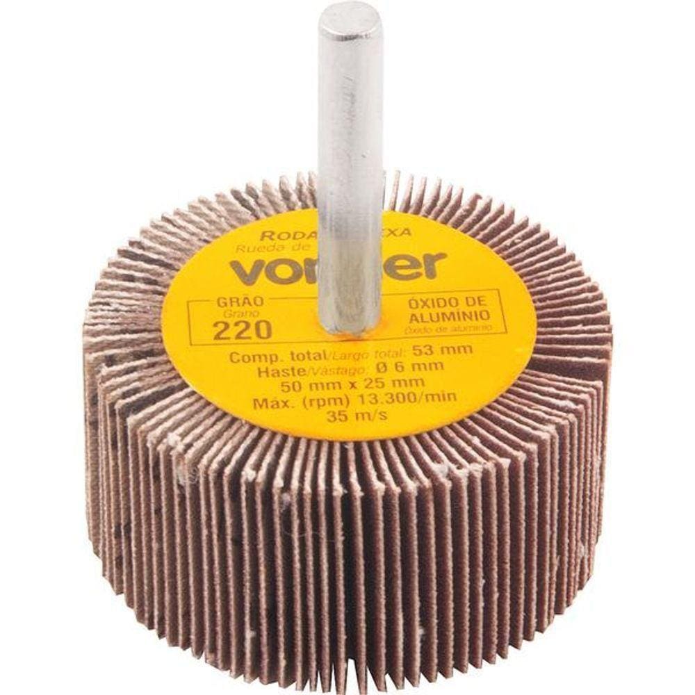 Roda De Lixa 50X25Mm Com Haste G220 - Vonder