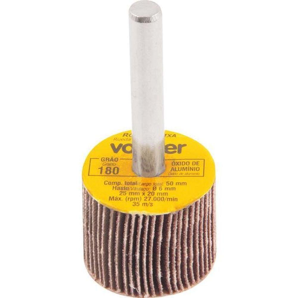 Roda De Lixa 25X20Mm Com Haste G180 - Vonder