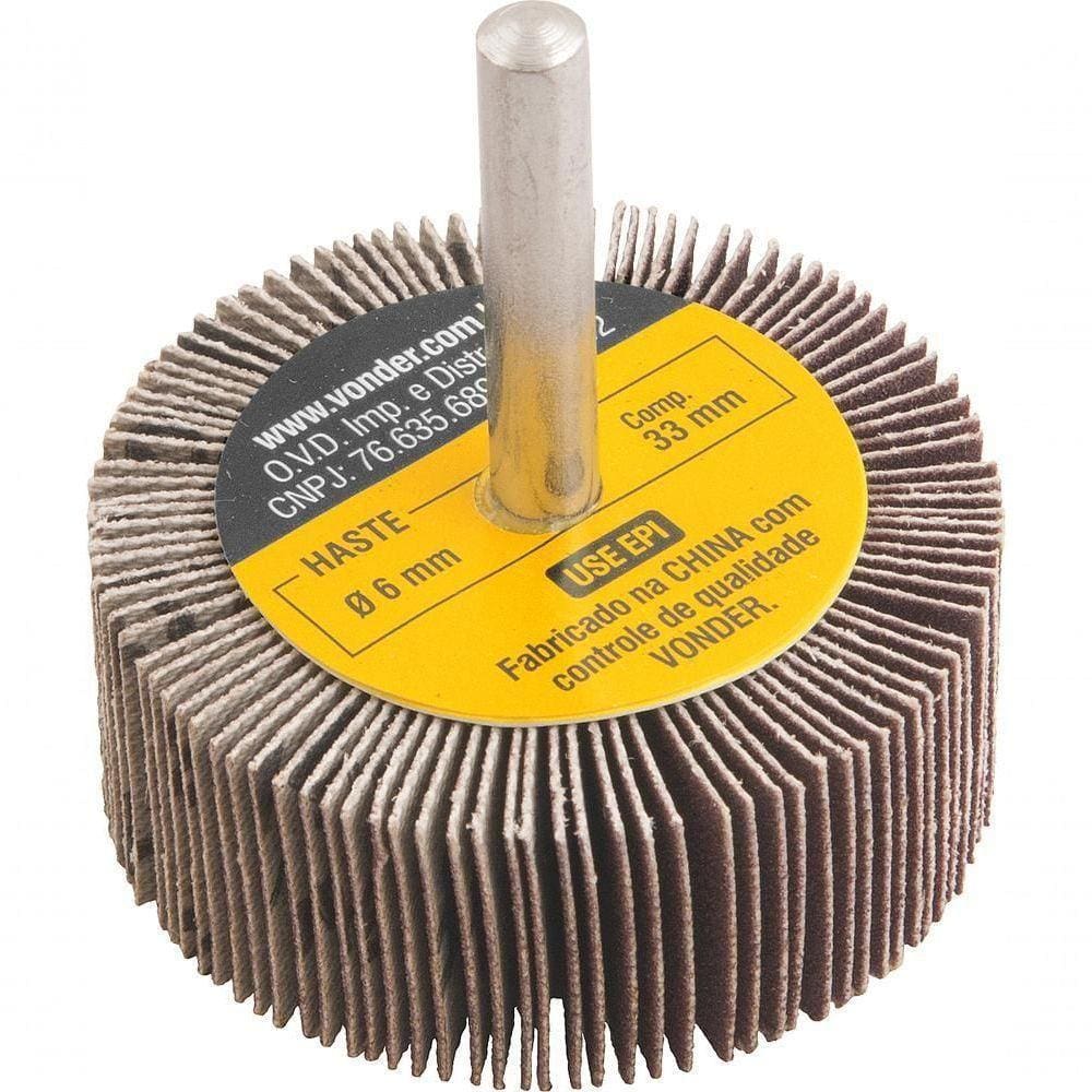 Roda De Lixa 50Mmx20Mm C/ Haste G220 - Vonder