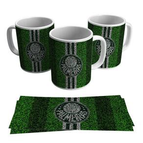 Caneca Palmeiras Escudo Gramado Time Verdão 325ml