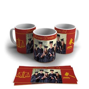 Caneca Personalizada Porcelana Profissão Advogado 325ml