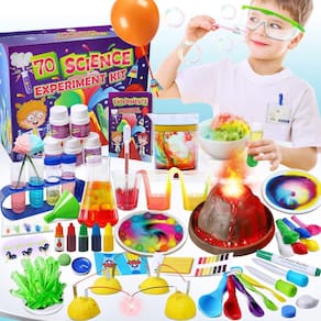 Kit científico UNGLINGA 70 experimentos de laboratório para crianças 4-6-8-12 Ye