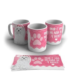 Caneca Personalizada Porcelana Pet Cachorro 325ml