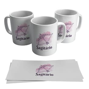 Caneca Personalizada Sagitário Signo Símbolo Horóscopo 325ml