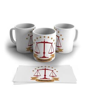 Caneca Personalizada Porcelana Profissão Advogado 325ml