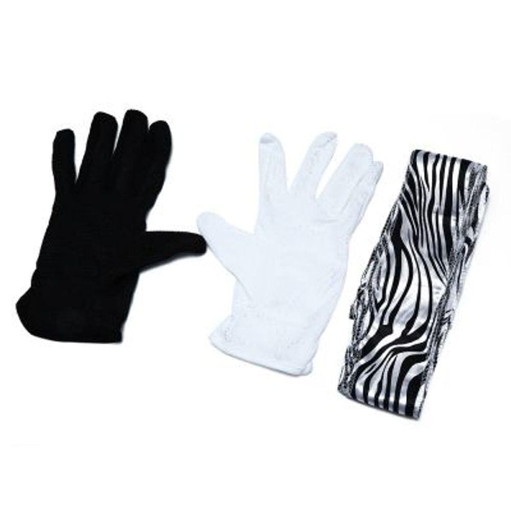 Luvas Em Streamer Zebra Black And White