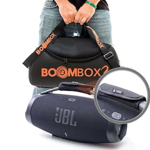Kit Case Bolsa Bag Para Boombox 3 + Protetor de Alça e Ombro