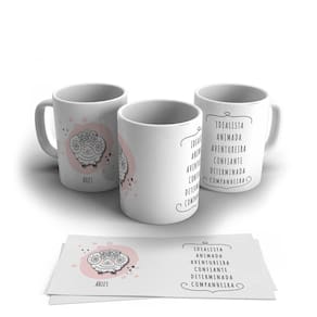 Caneca Personalizada Cerâmica Signo Áries 325ml