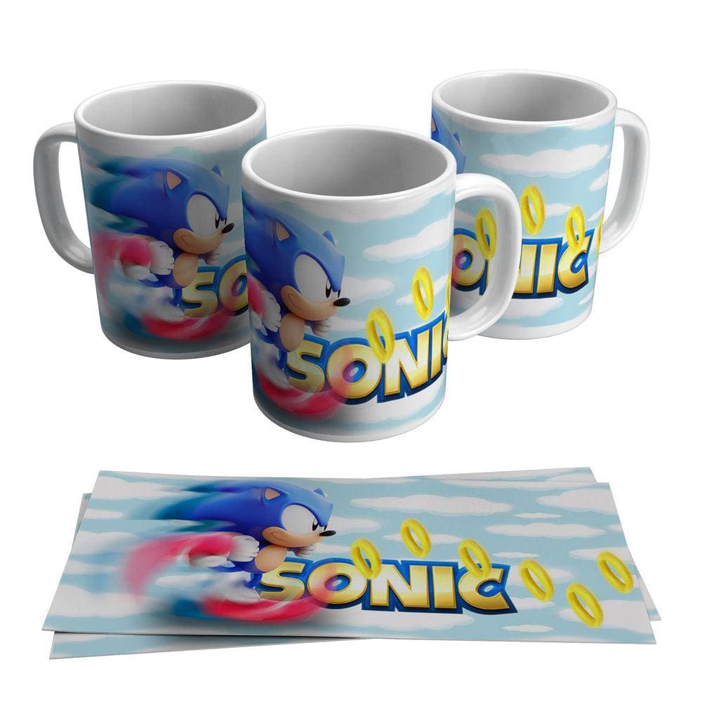 Caneca Sonic Vídeo Game 325ml