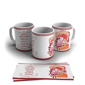 Caneca Personalizada Cerâmica Signo Sagitário 325ml