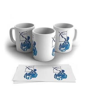 Caneca Personalizada Cerâmica Signo Sagitário 325ml