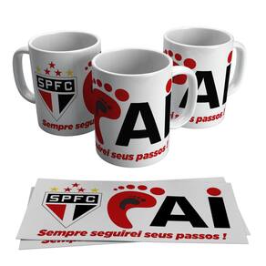 Caneca São Paulo Pai Sempre Seguirei Seus Passos 325ml