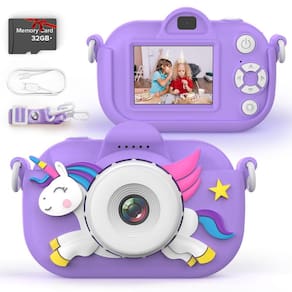 Câmera MKQ para crianças de 3 a 12 anos 32MP 1080P HD 32GB