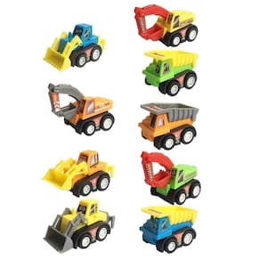 Carros de brinquedo de construção Fajiabao para meninos de 3 a 5 anos com 9 carros