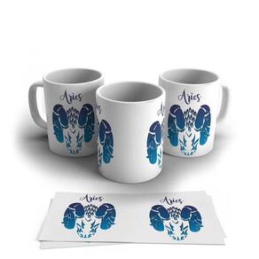 Caneca Personalizada Cerâmica Signo Áries 325ml