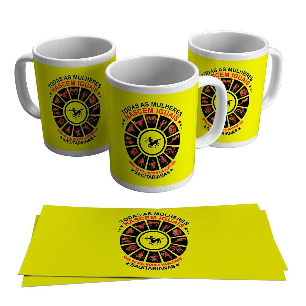 Caneca Signo Sagitário Horóscopo Mulher Sagitariana 325ml