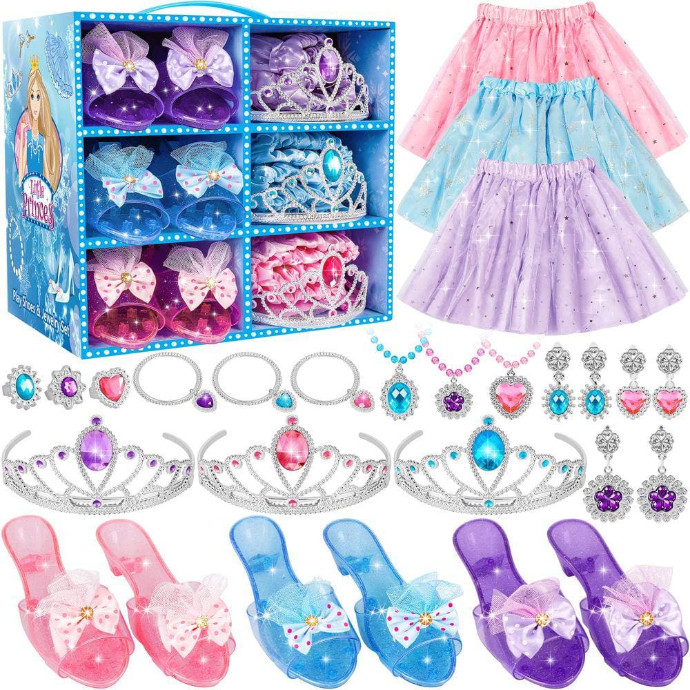 Boutique de brinquedos e joias Princess Dress Up LJZJ com acessórios
