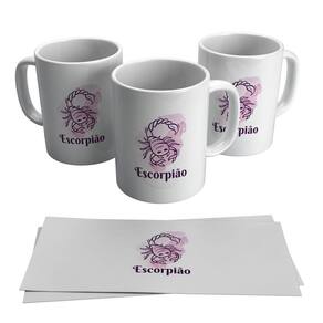 Caneca Personalizada Escorpião Signo Símbolo Horóscopo 325ml