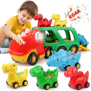 Toy Car Nicmore Dinosaur Truck para crianças de 2 a 5 anos com som