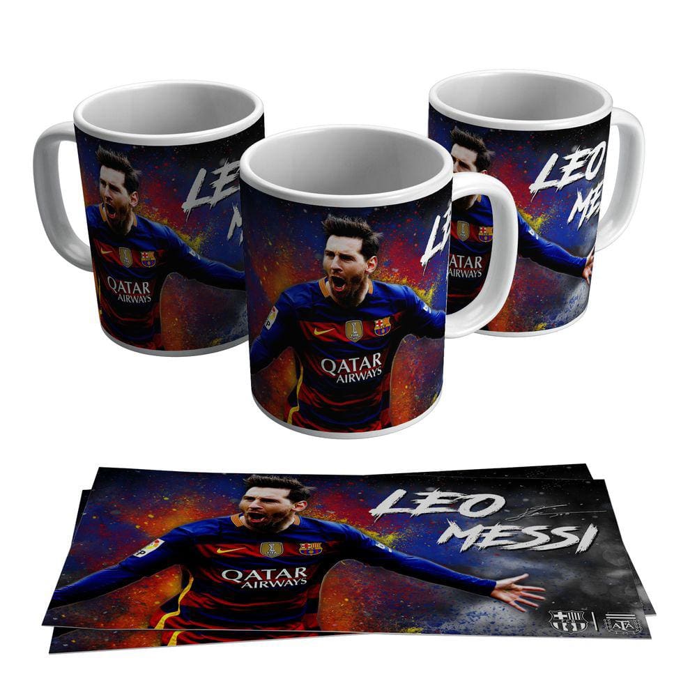 Caneca Lionel Messi Camisa 10 Do Barcelona Argentina 325ml