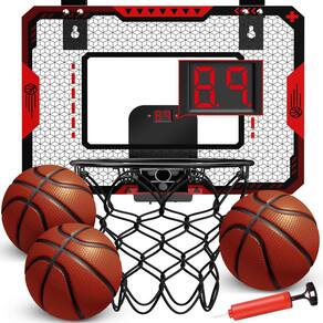 Cesta de basquete OCHIDO Indoor com placar eletrônico para crianças