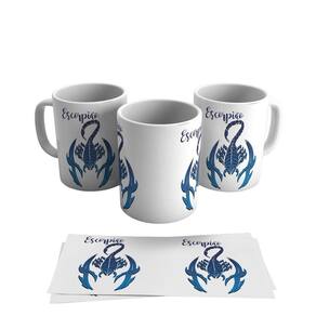 Caneca Personalizada Cerâmica Signo Escorpião 325ml
