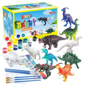 Conjunto Arts Crafts Kit de pintura de brinquedos de dinossauro BAODLON Kids