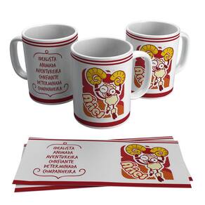 Caneca Ariana Signo Áries Qualidades Horóscopo 325ml