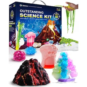 Kit científico Japace 4 em 1 para crianças de 6 a 14 anos | 105 Experime