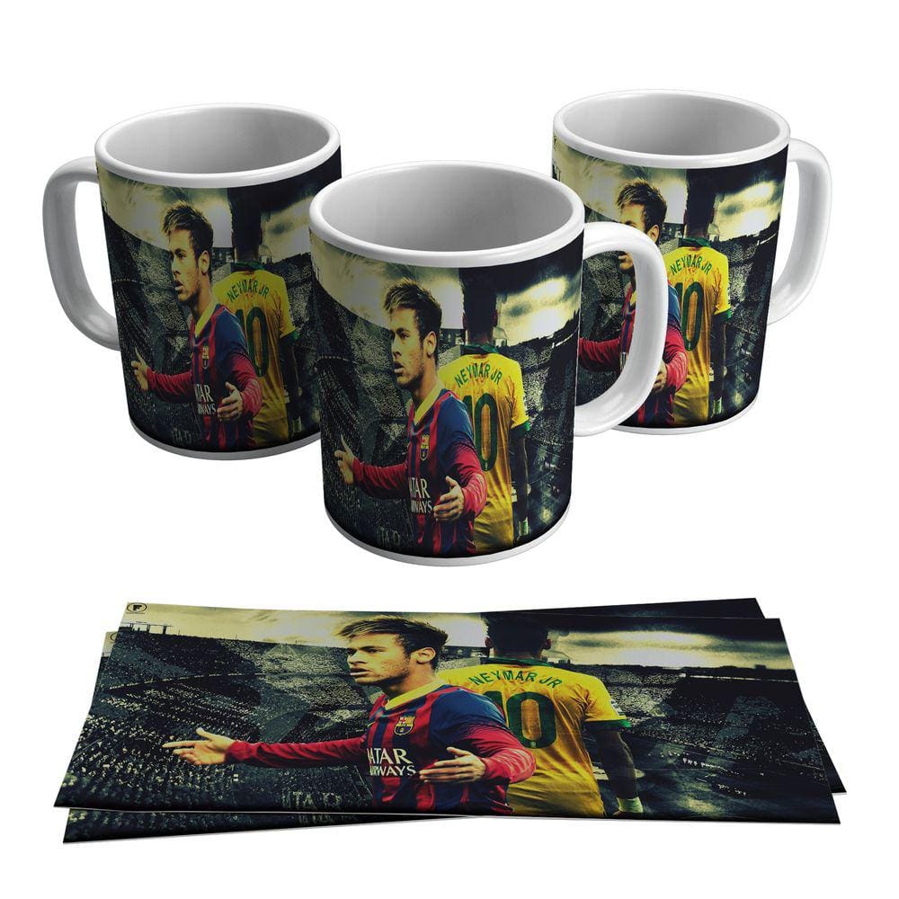 Caneca Neymar Jogador Brasil Barcelona Craque 325ml