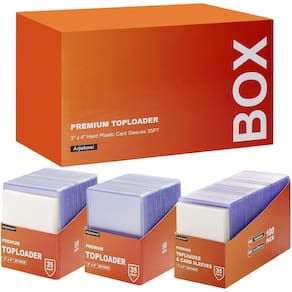 Card Sleeves Top Loaders 3x4 para cartões Arjiekwei (100 quilates)