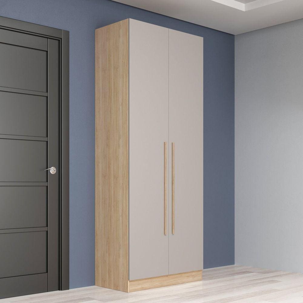 Guarda Roupa Modulado 2 Portas 2 Gavetas San Diego Aveiro Oak/Cinza Urbano