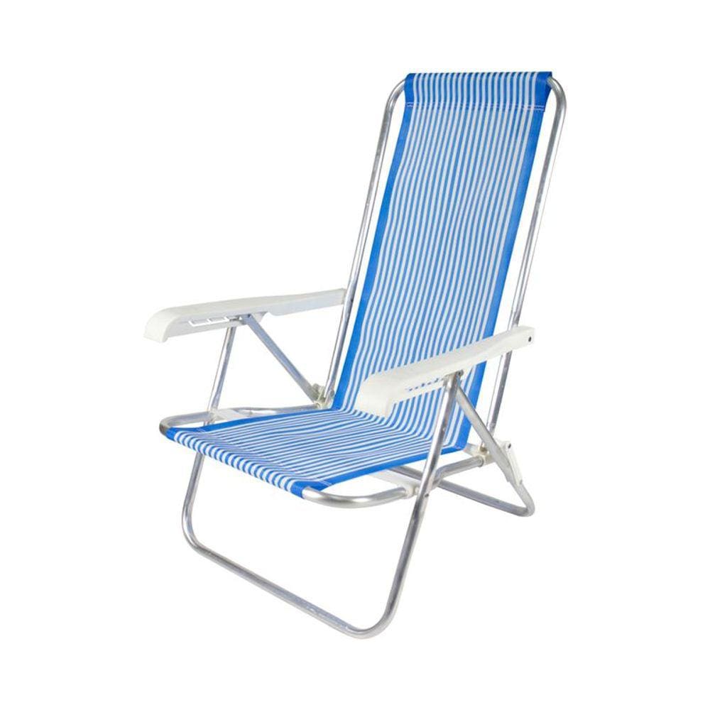 Cadeira Bel Reclinavel 4 Posicoes Aluminio Lazy Sannet - 25000