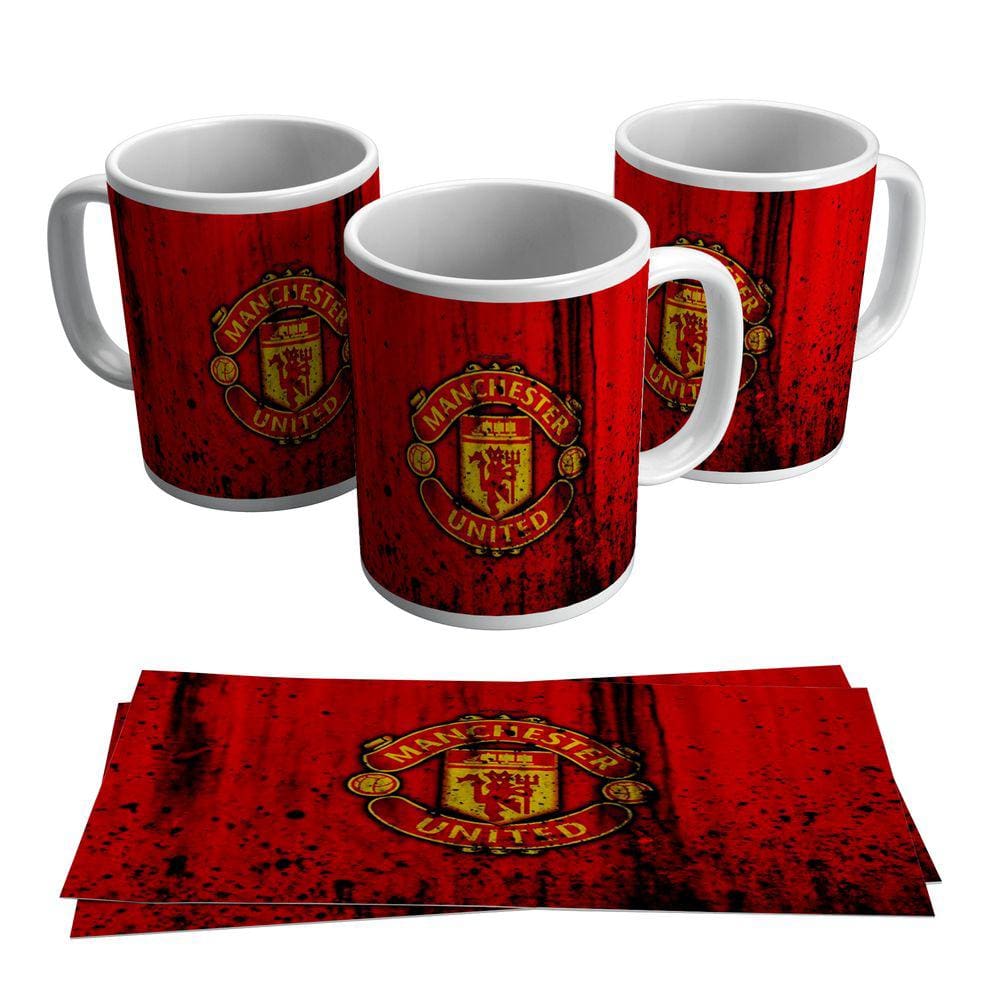 Caneca Personalizada Manchester United Inglês Futebol 325ml