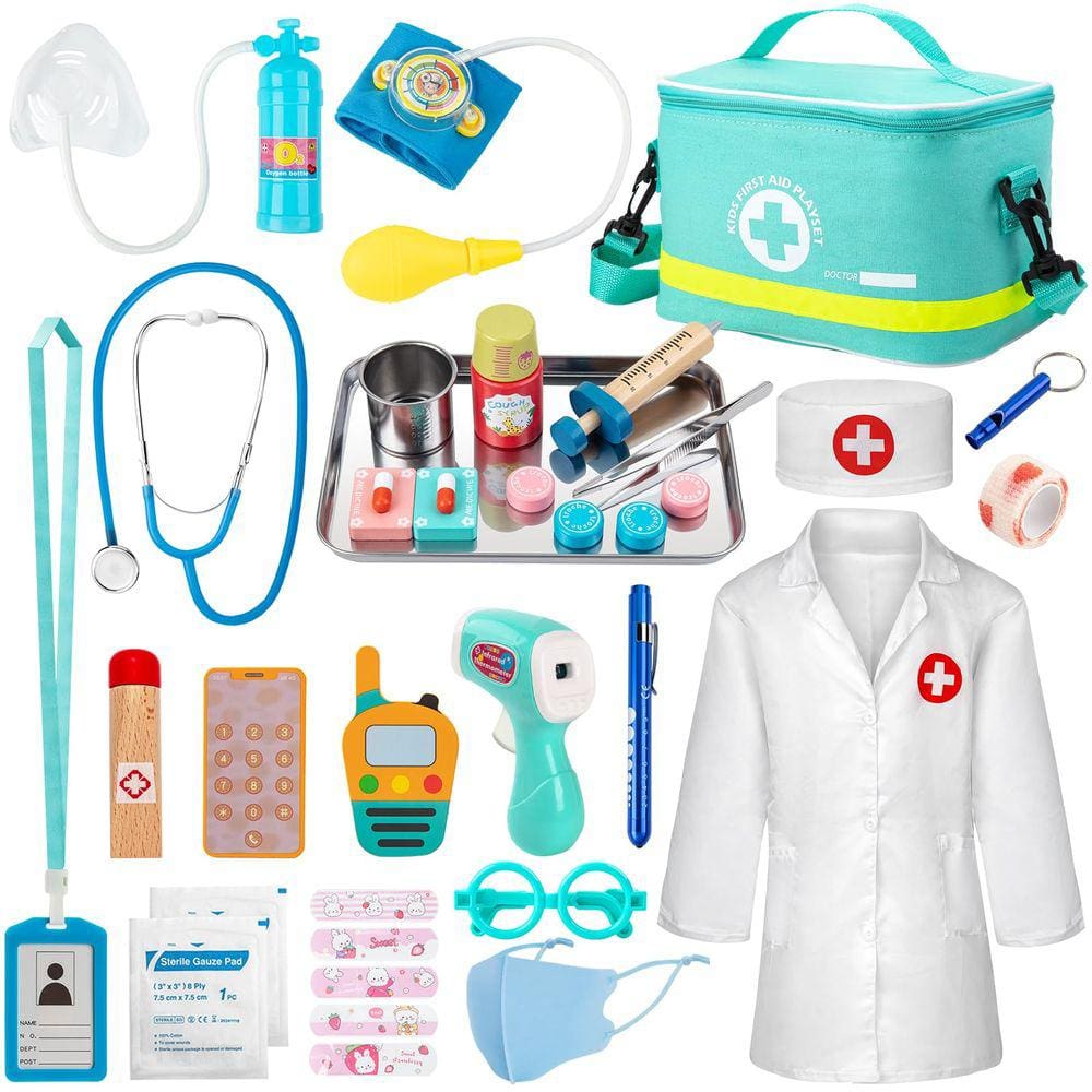 Kit médico Sundaymot Doctor Kit para crianças com bolsa médica 34 P