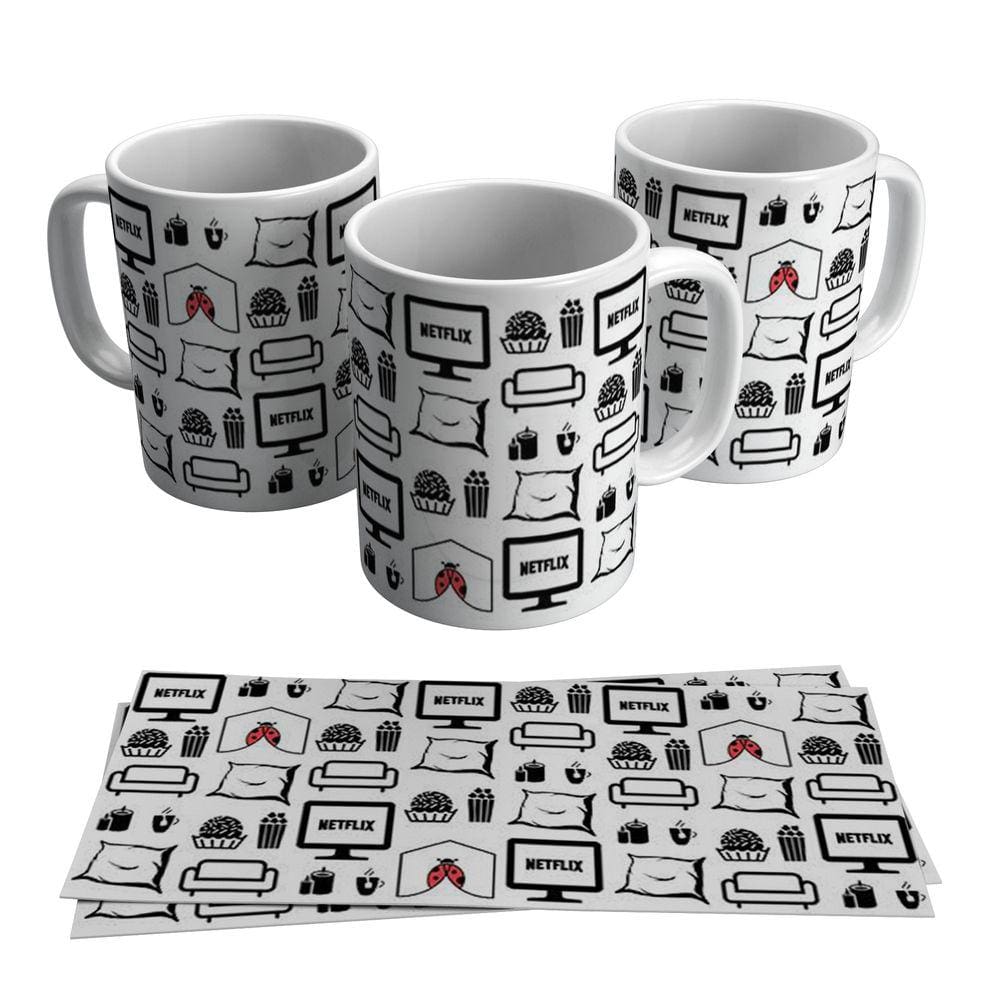Caneca Pipoca Brigadeiro Café Chá 325ml