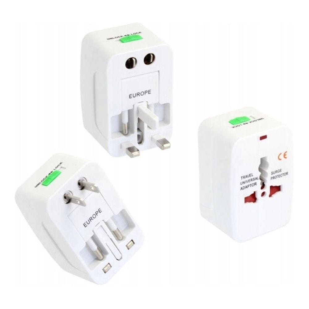 Adaptador Tomada Universal Internacional Uk Eua Europa Asia
