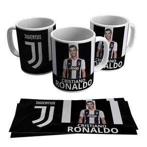 Caneca Do Cristiano Ronaldo Jogador Da Juventus 325ml