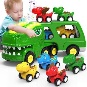 Toy Car HEGUD Dinosaur Vehicle Trucks para meninos de 1 a 5 anos