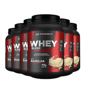 Kit 6X Whey Protein De Baunilha 900G Hf Suplements