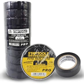 Fita Adesiva Isolante Antichama Pro Com 10 Pecas 18Mmx5M