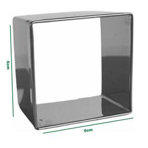 Cortador Quadrado Brownie, Bolo e Massas 5x5 Inox