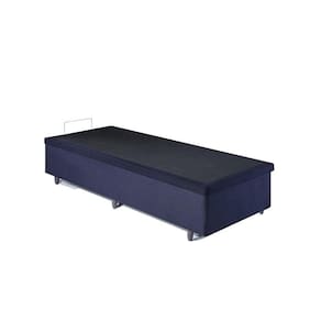 Base de Box Baú Solteiro 96x203x34cm em Suede Preto
