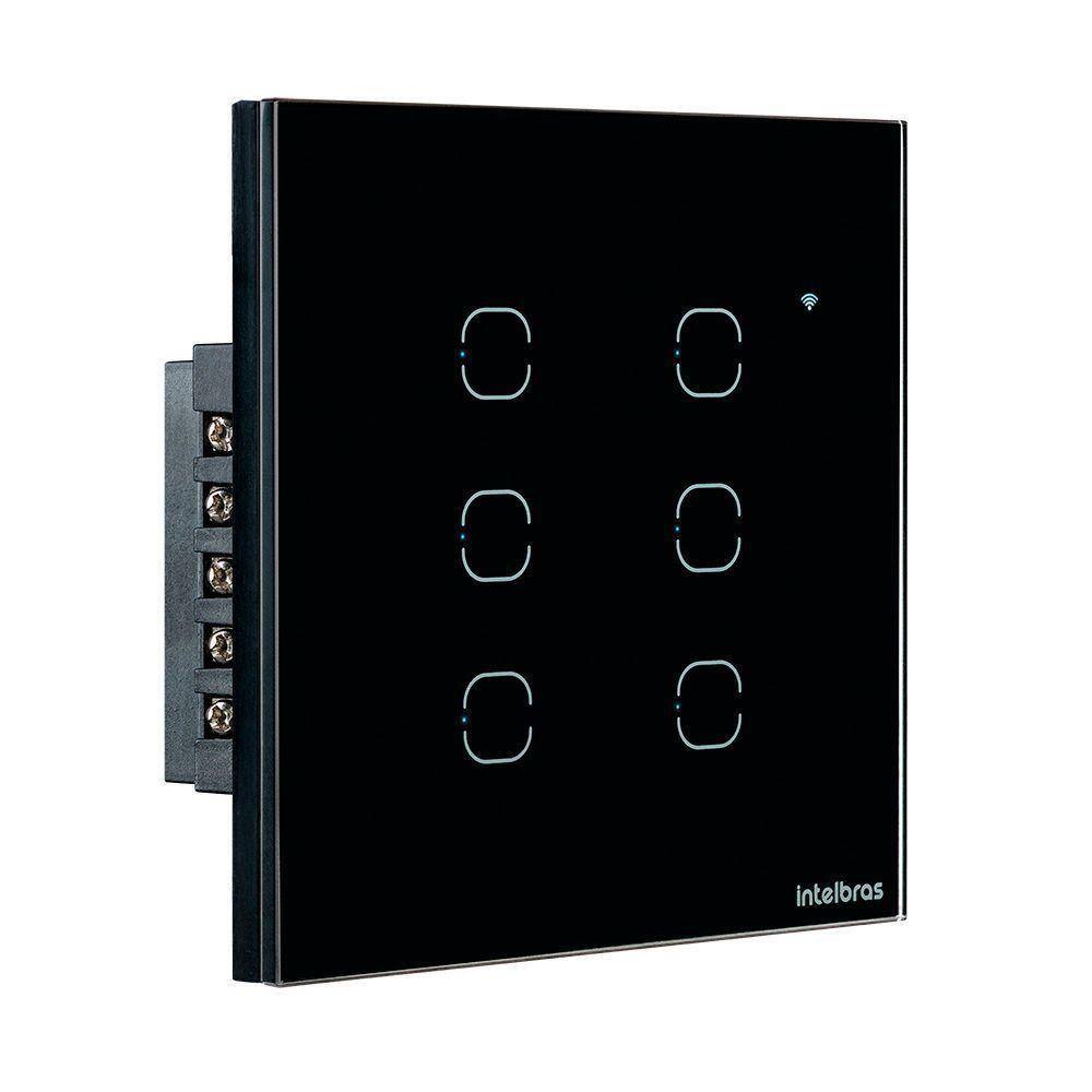 Interruptor Eletrico Smart Wifi Touch Preto Ews 1006 4850027 Intelbras
