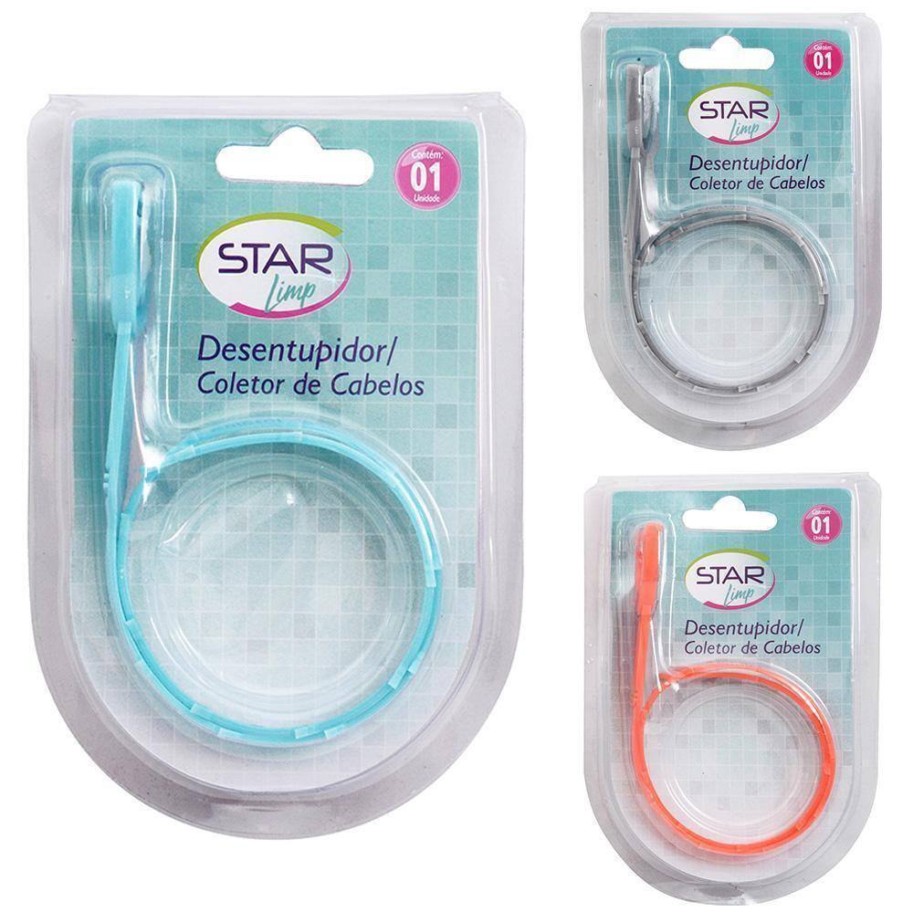 Coletor De Cabelos / Pelos De Pia Star Limp 51Cm Na Cartela
