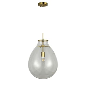 Pendente Caju 1xe27 Bulbo Max 40w Bella Iluminação Transparente