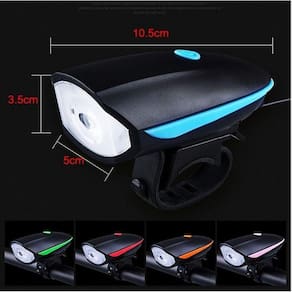 Lanterna LED Cree c/ Buzina - Recarregável, 3 Modos, 140dB