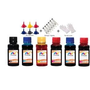 Kit 6 Tinta Para Epson L800 L810 L850 L805 L1800 de 100ml Platinum