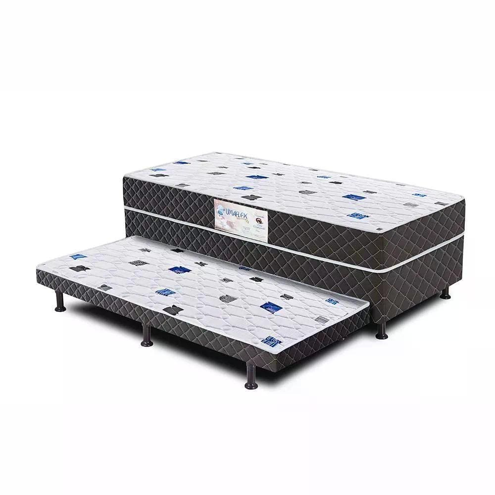 Cama Box Solteiro Madri 1,88m Com Auxiliar