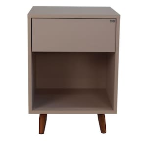 Mesa De Cabeceira 1 Nicho 1 Gaveta 400x550x400 Sal Rosa - Mdf Arauco